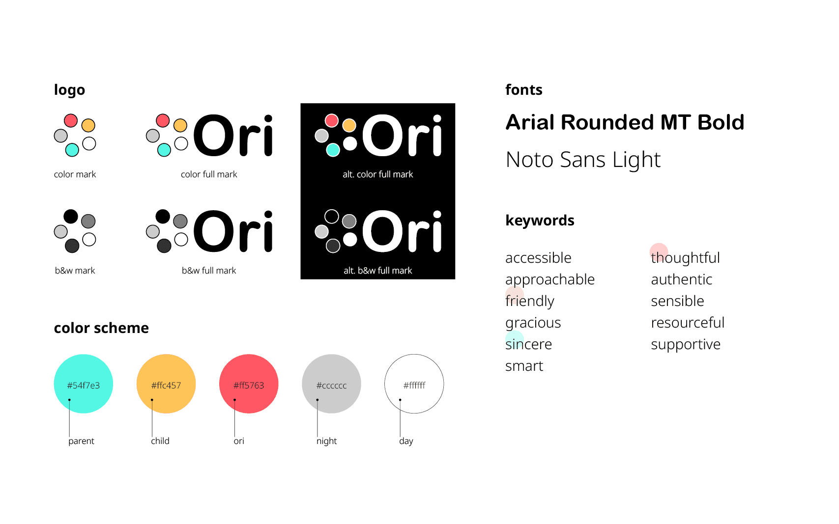 Ori app visual identity