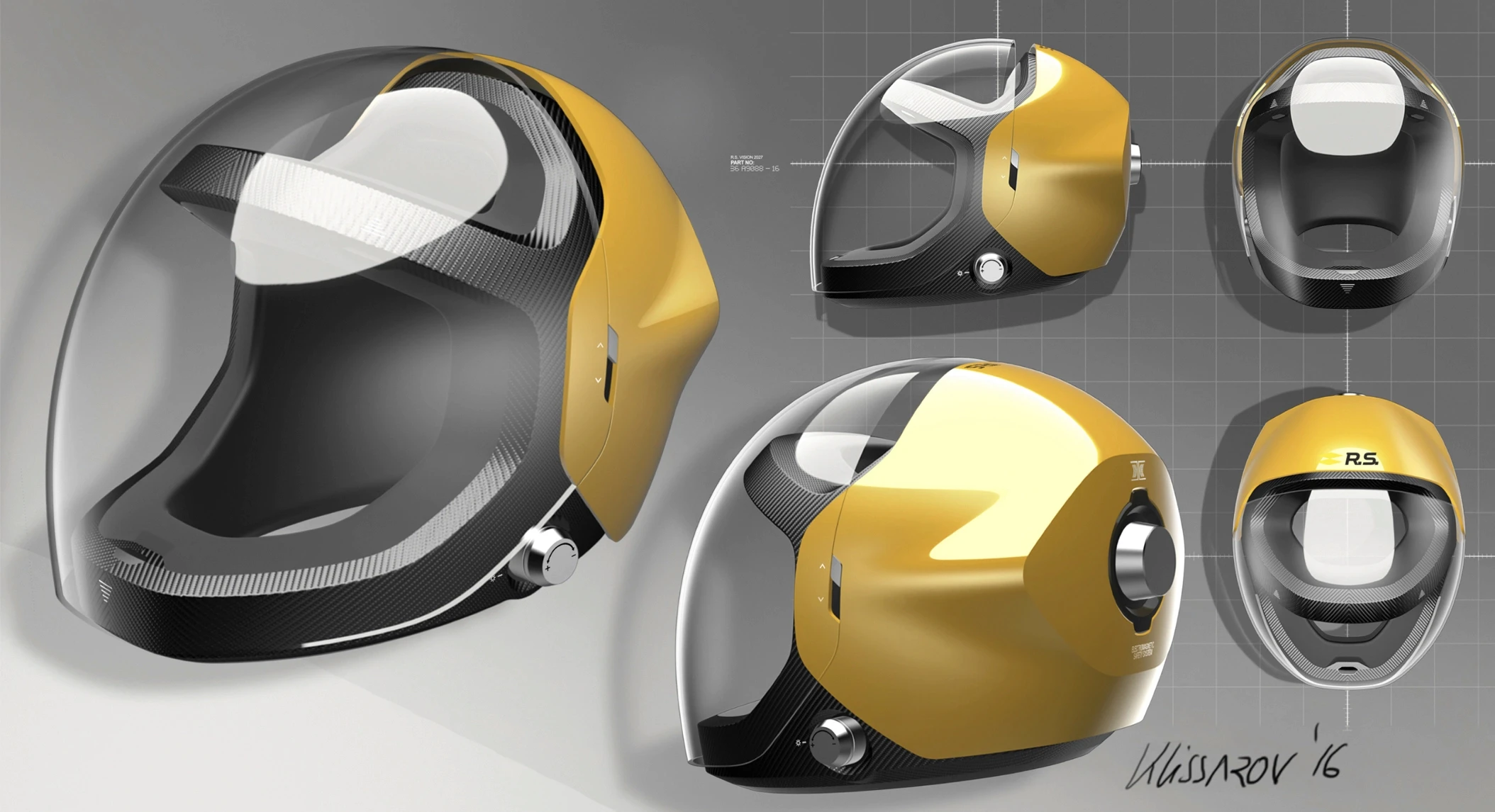 R.S. Vision helmet renders