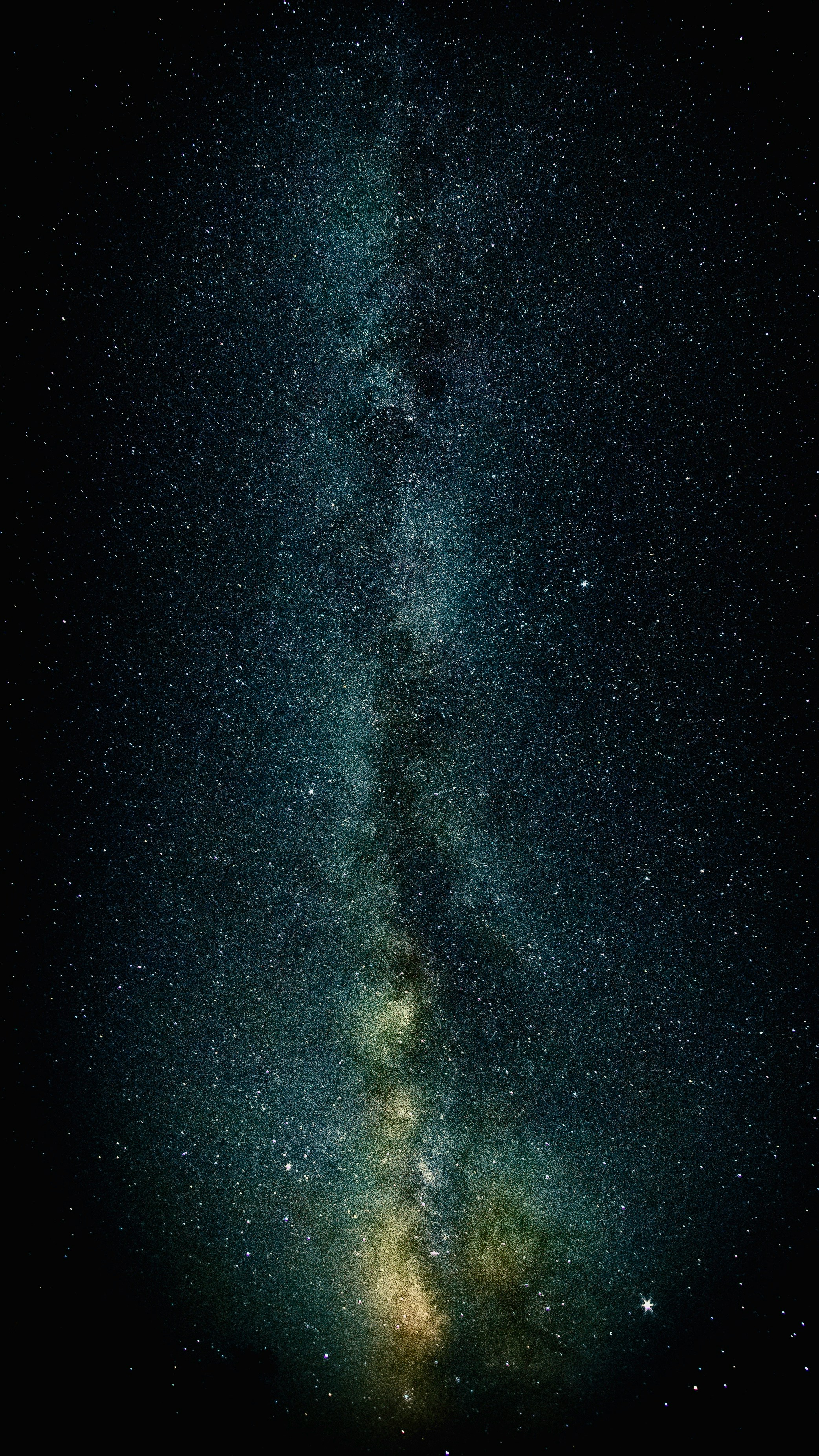 the night sky with stars and the milky