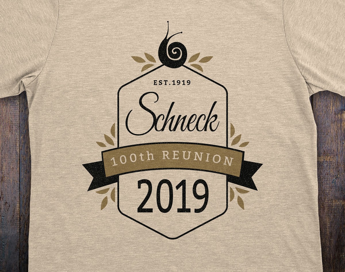 Schneck 100th Reunion T-shirt Design