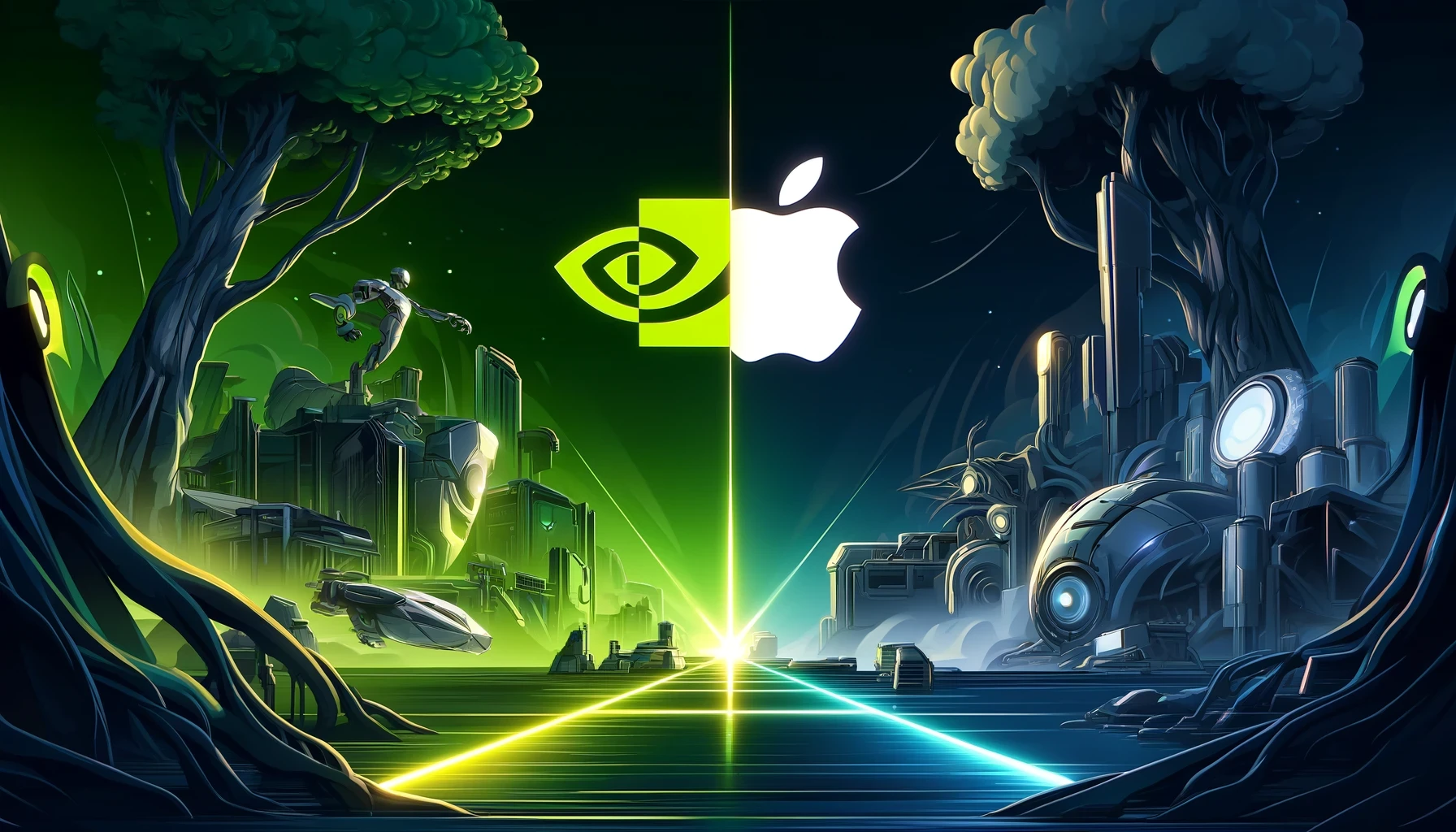  Nvidia Briefly Overtakes Apple in Market Cap Race: Tech Giants' Battle for Valuation Supremacy