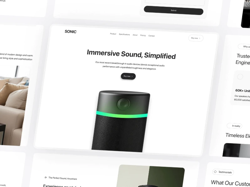 Sonic framer ecommerce template