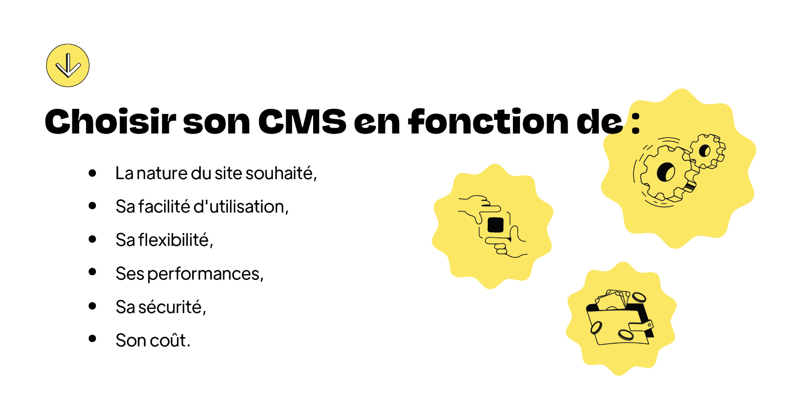 Critères de sélections CMS