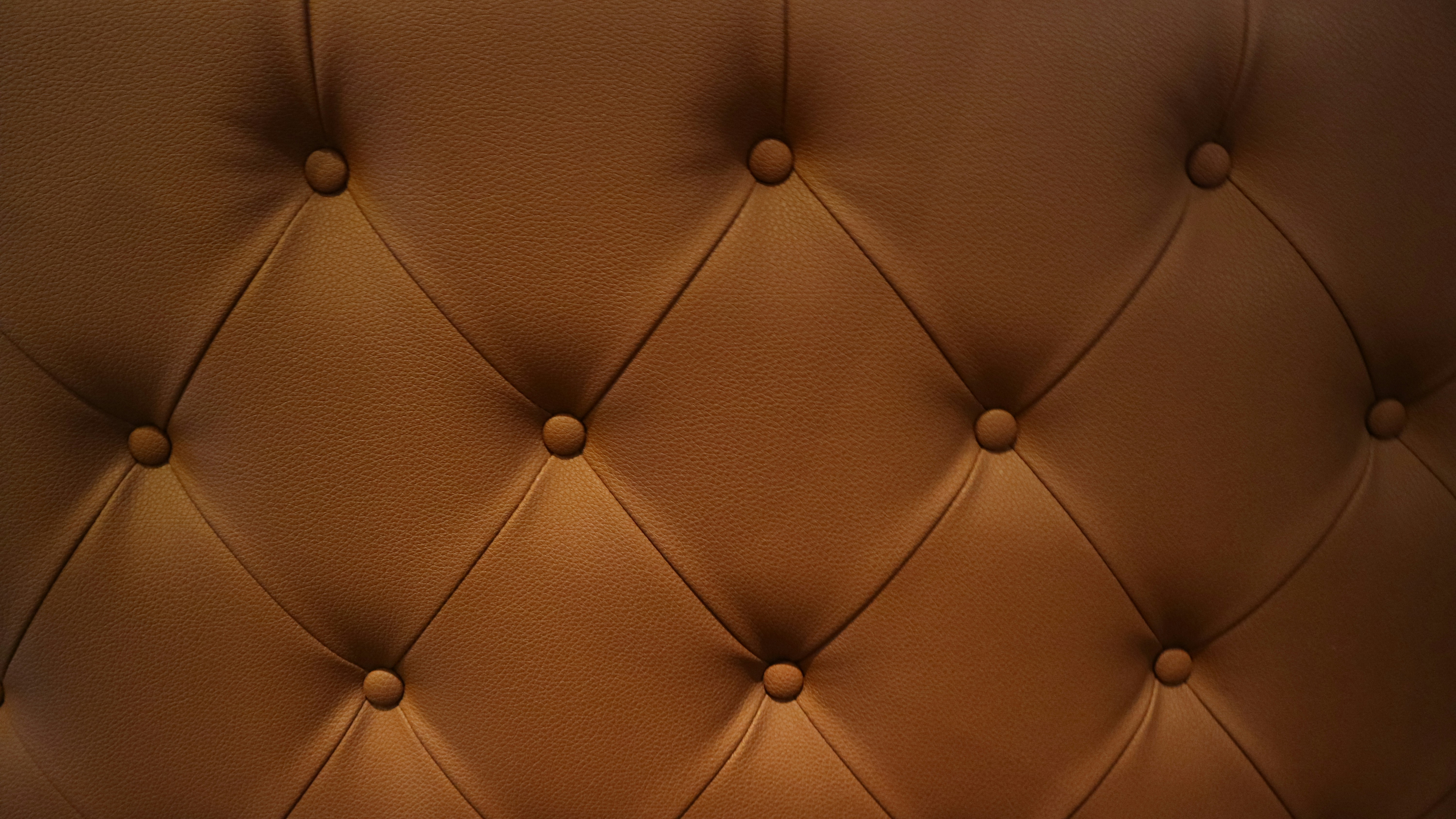 a close up of a leather upholstered wall