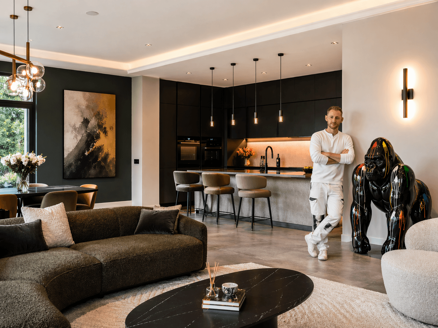 aerial photography of person trimming sports field during day