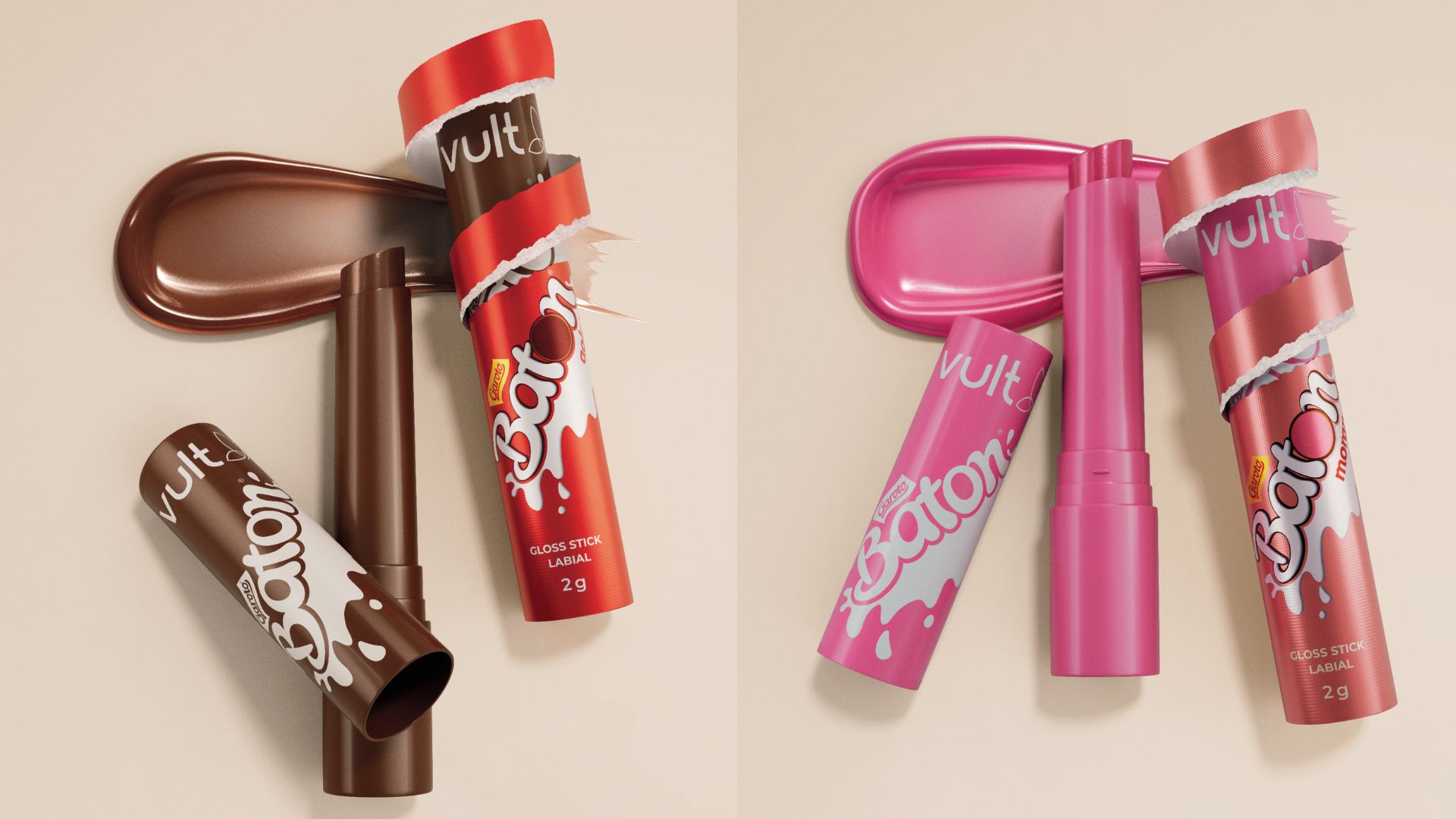 Vult transforma Baton em gloss e aposta na nostalgia como estratégia para Páscoa