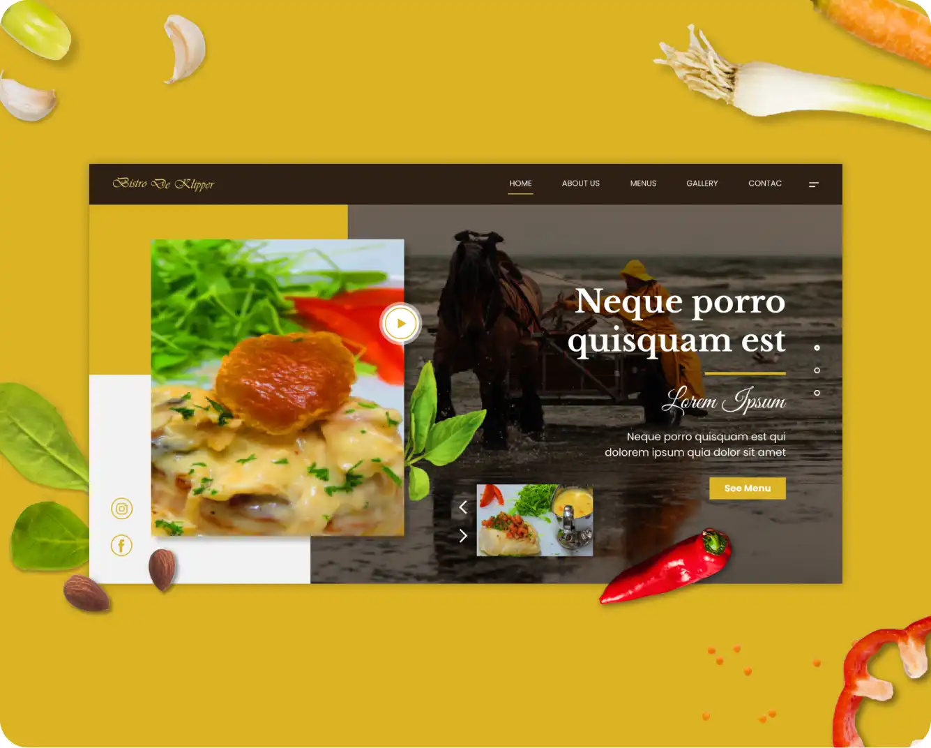 Diseño UXUI restaurante