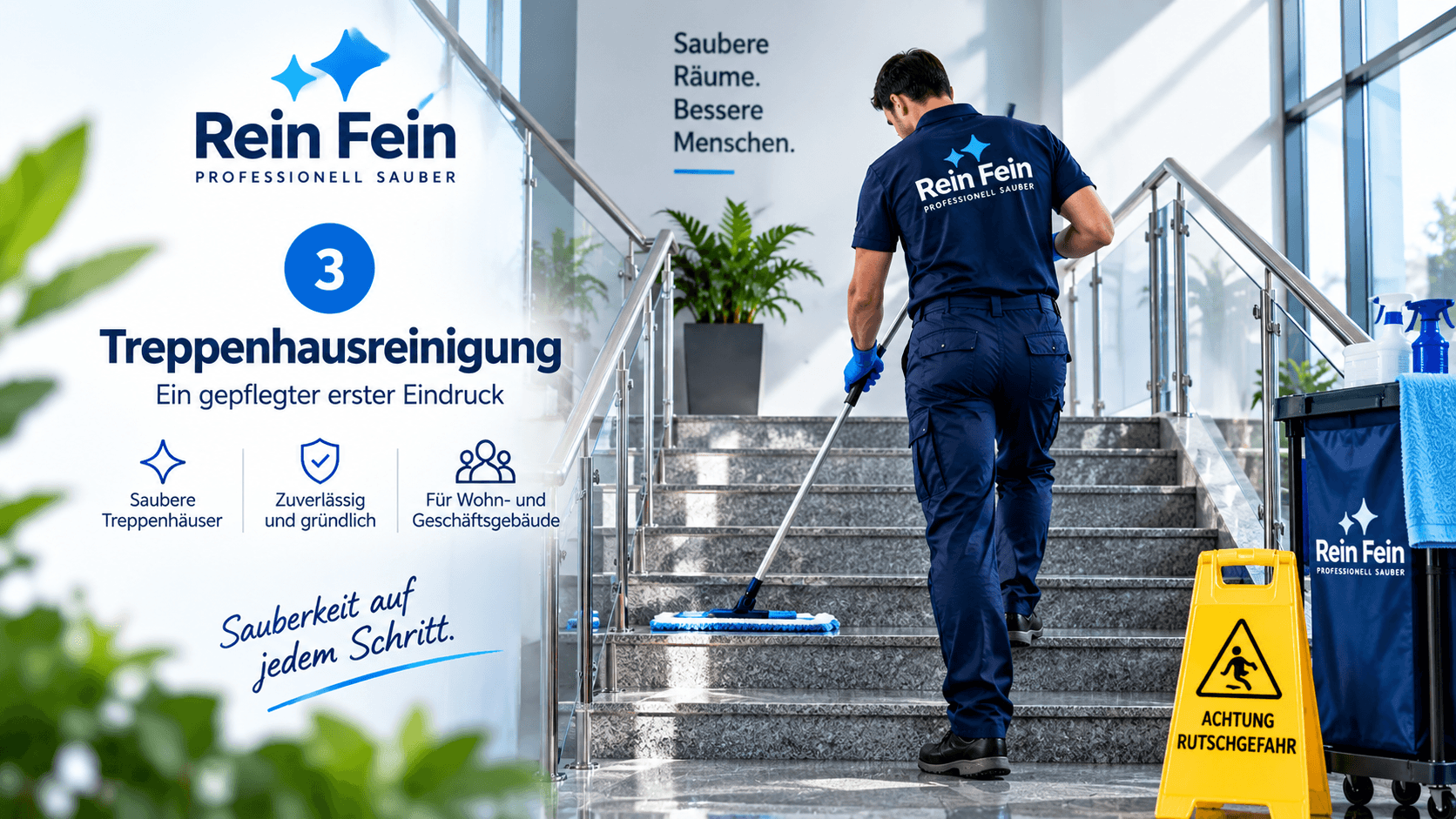Treppenhausreinigung – Rein Fein Reinigungsservice