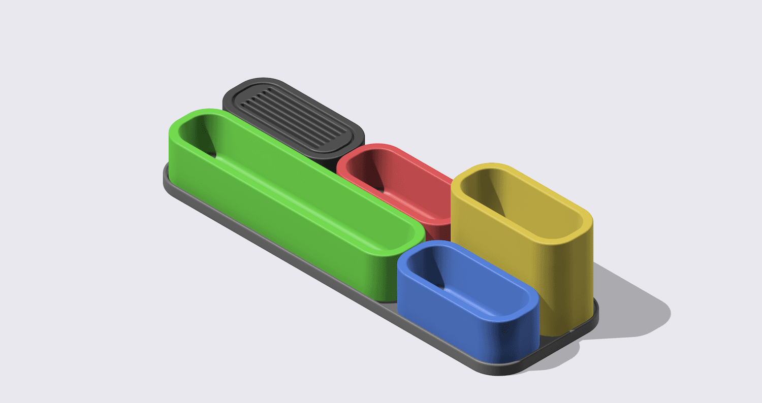 Nanosort Modularer Schreibtisch Organisierer