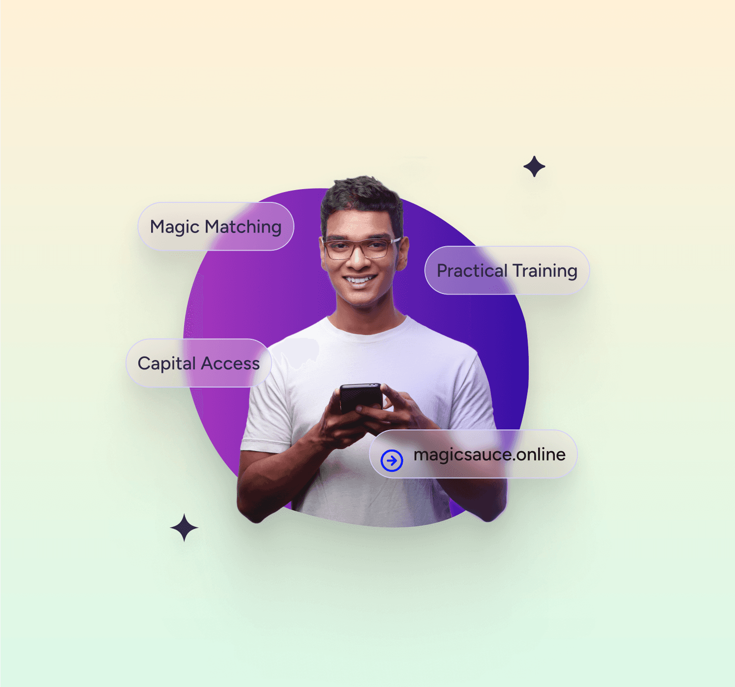 Magic Sauce brand detail and visual language