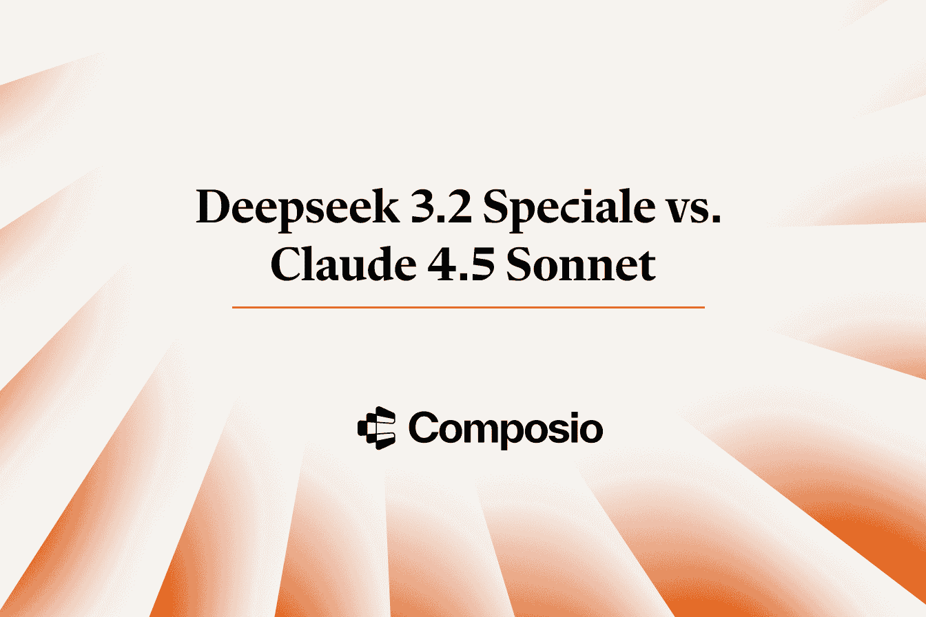 Hero image for Composio's blog post reviewing the top 5 Unified API platforms for AI agents in 2026. The image features large black text "The Top 5 Unified API Platforms for AI Agents 2026 Review" and the Composio logo against a light blue gradient background with abstract red and orange textured geometric graphics.