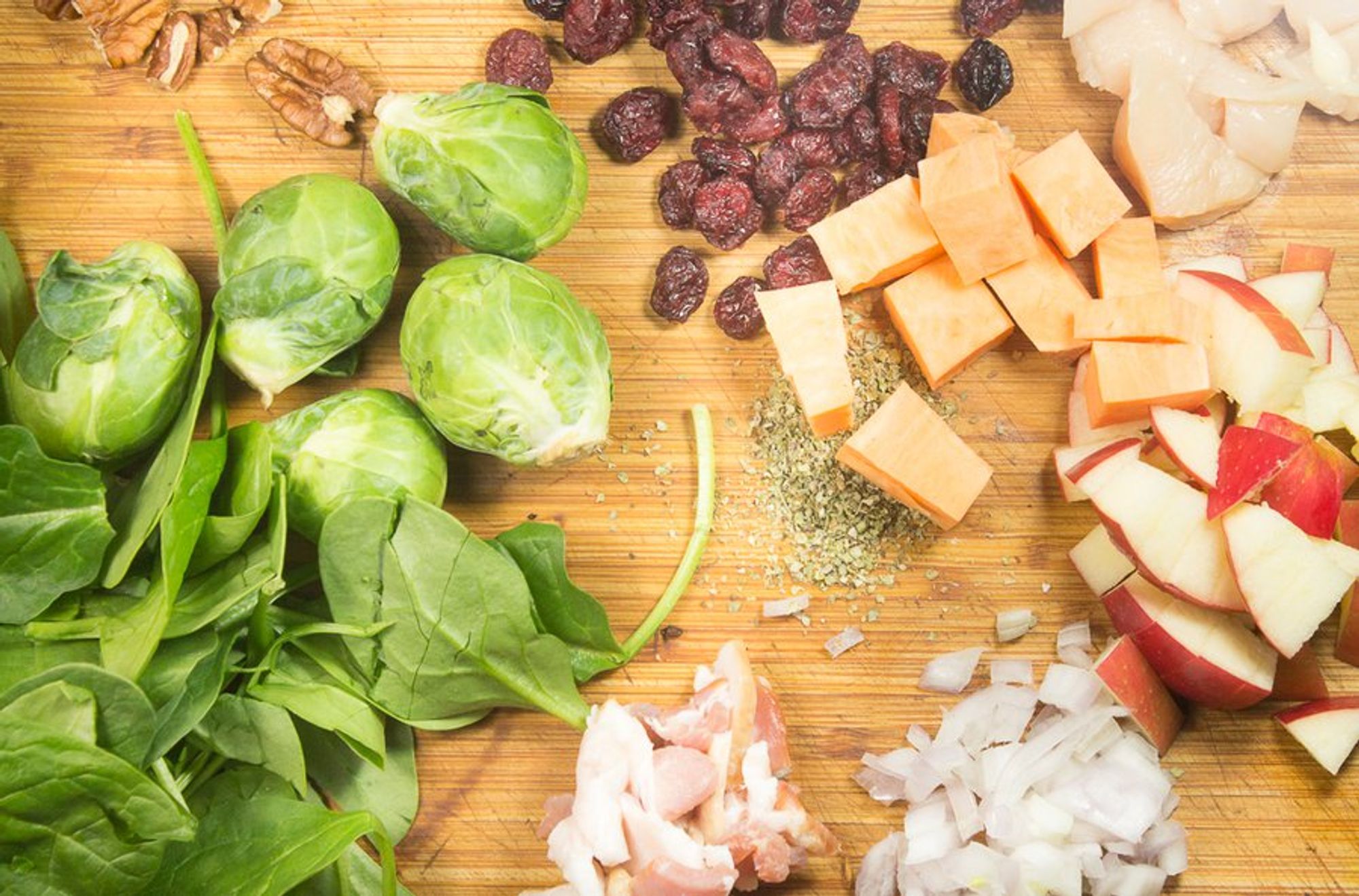 ingredients for autumn harvest skillet