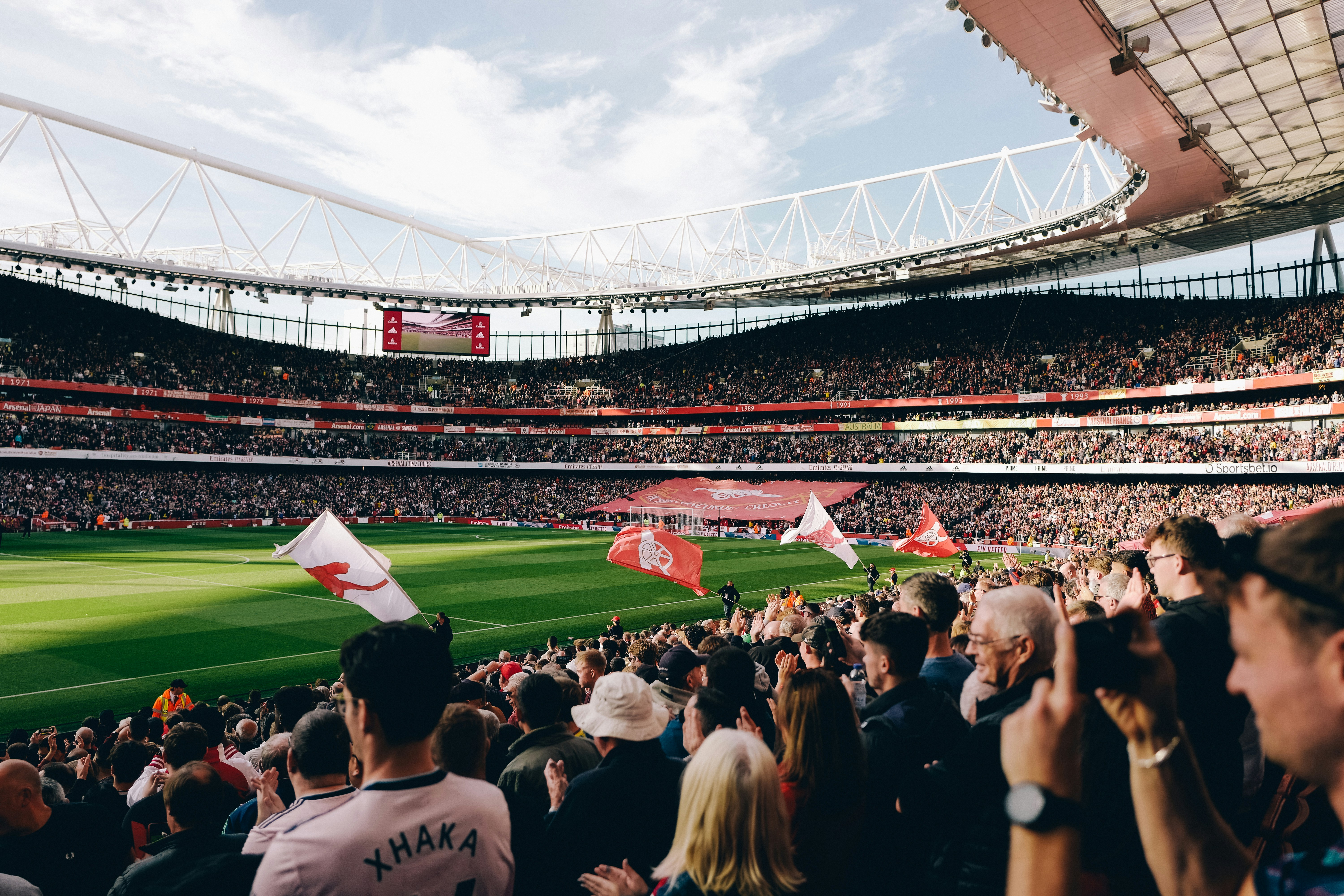a crowd of people in a stadium