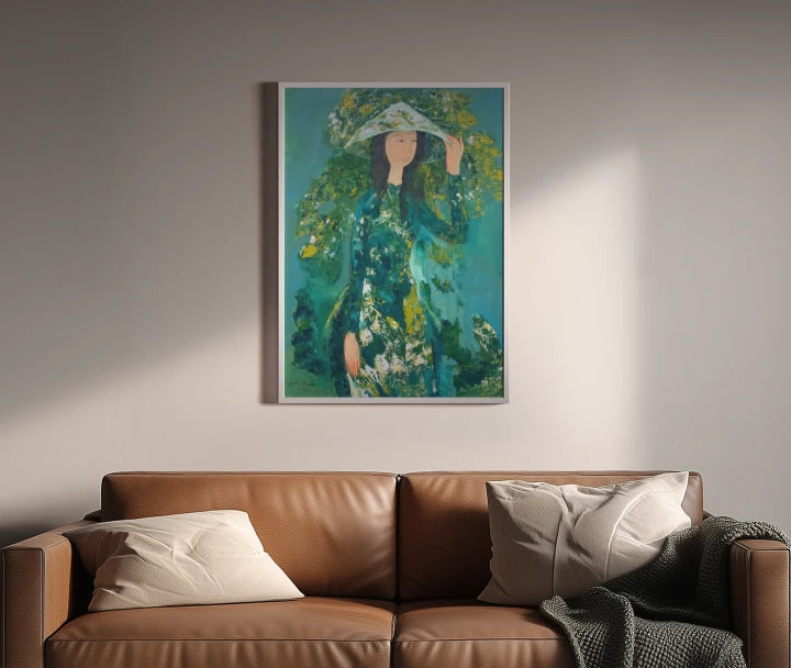 premium art poster and canvas prints, with originals available, from QART , of the artwork " Mekong Girl "