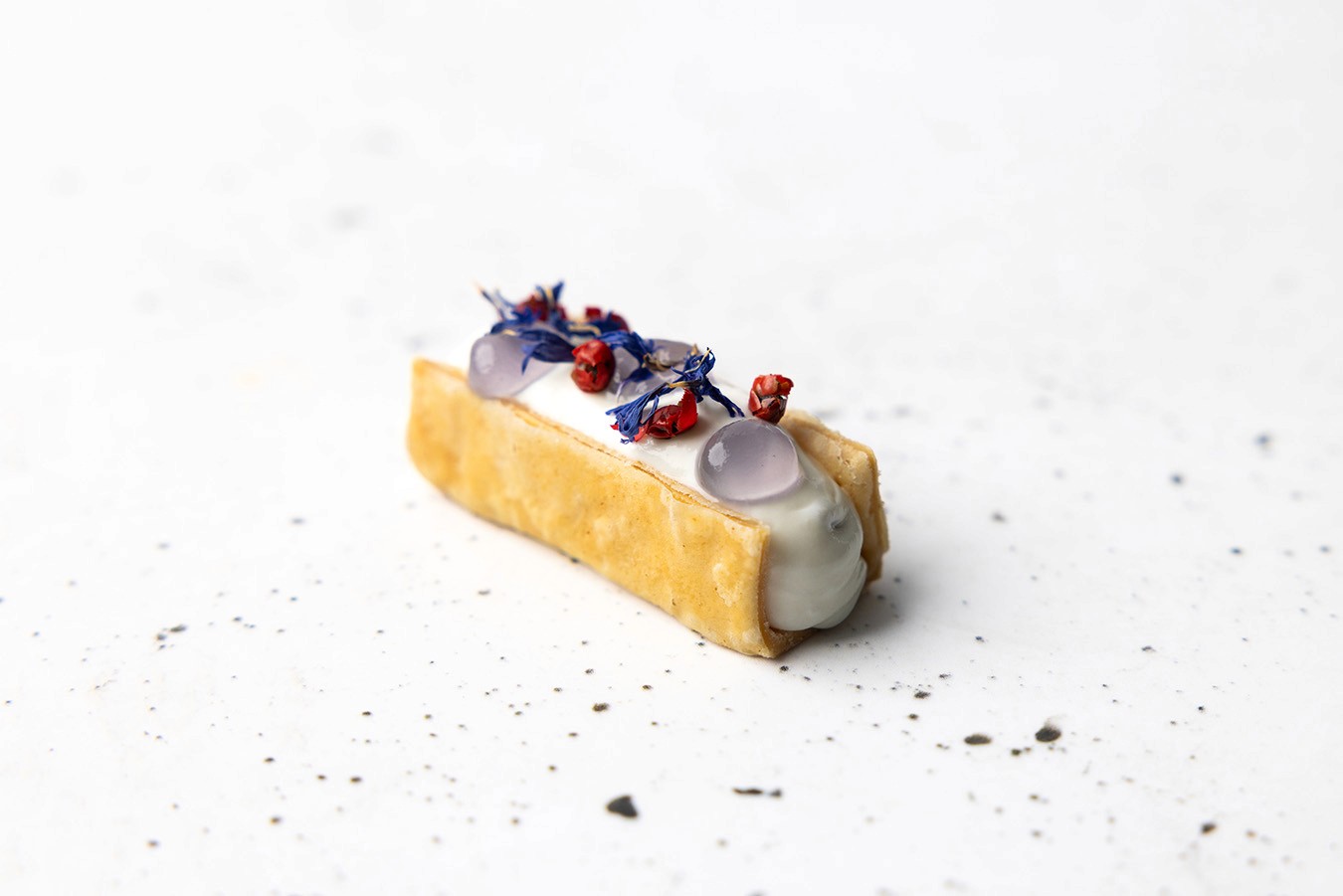 Truffle goats curd mille-feuille canape