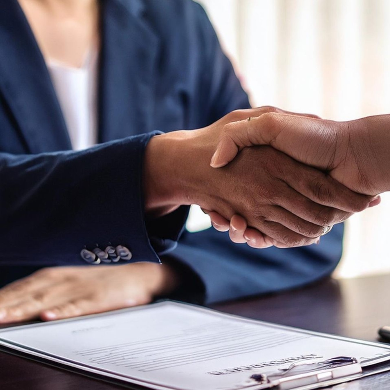 Athlete winning a race