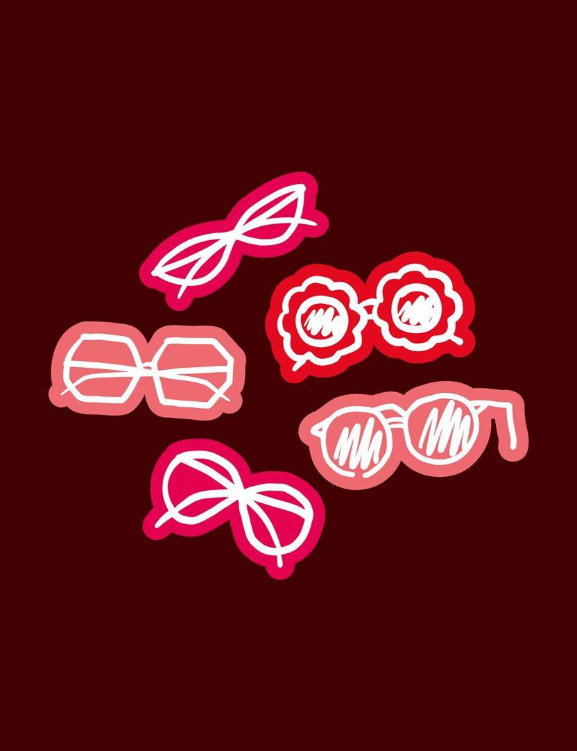 Illustration pictogrammes lunettes Custom Eyes