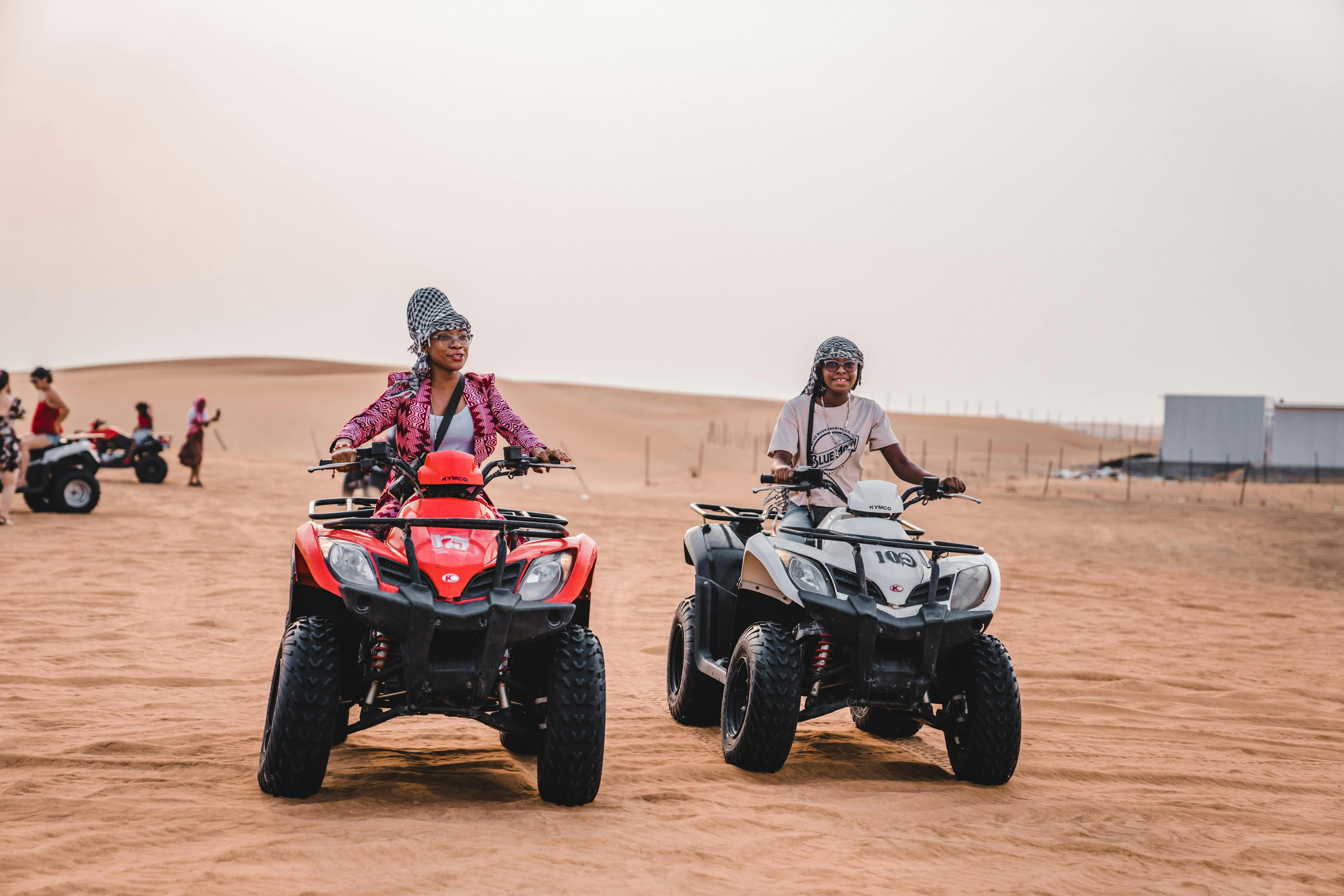 Dubai Desert Safari Quad Tours Couple