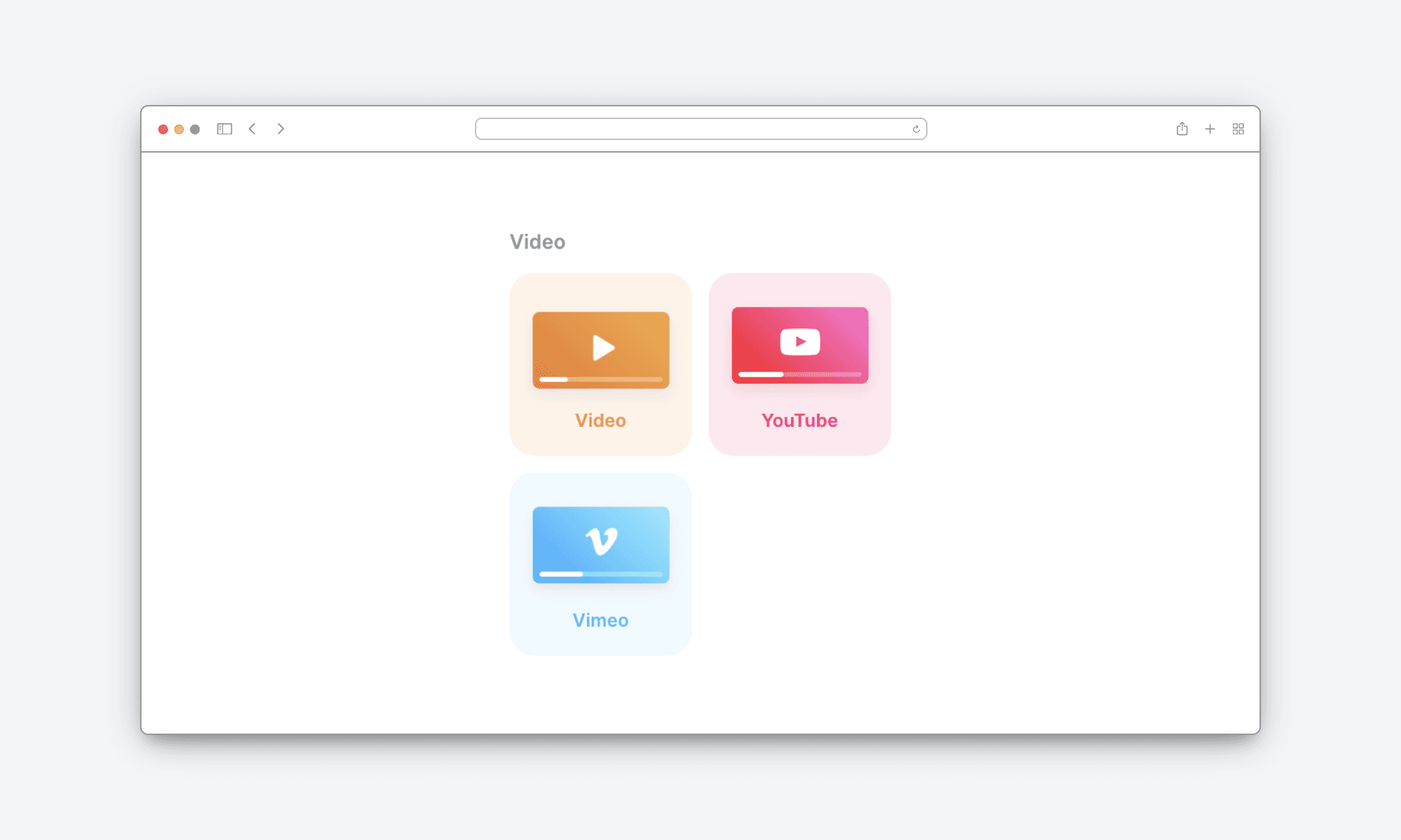 video components in Framer