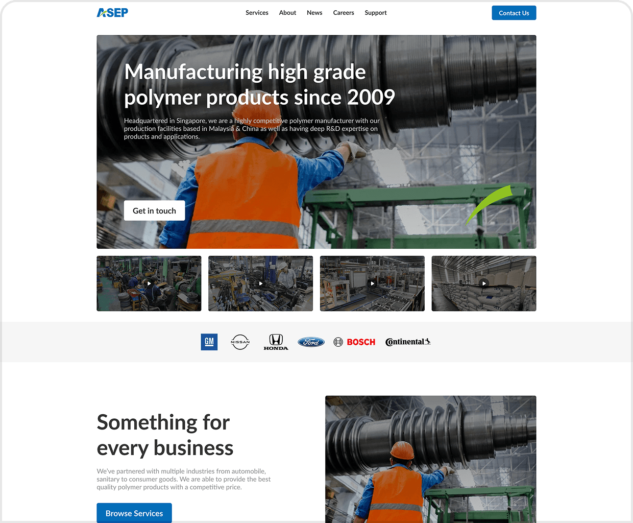 Asep Industries Web Design