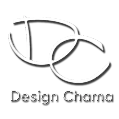 Λογότυπο Design Chama με τα αρχικά DC σε μοντέρνα γραμμή