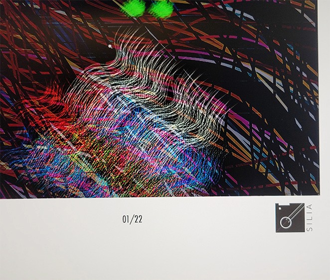 Detail of a modern art impressionist digital painting