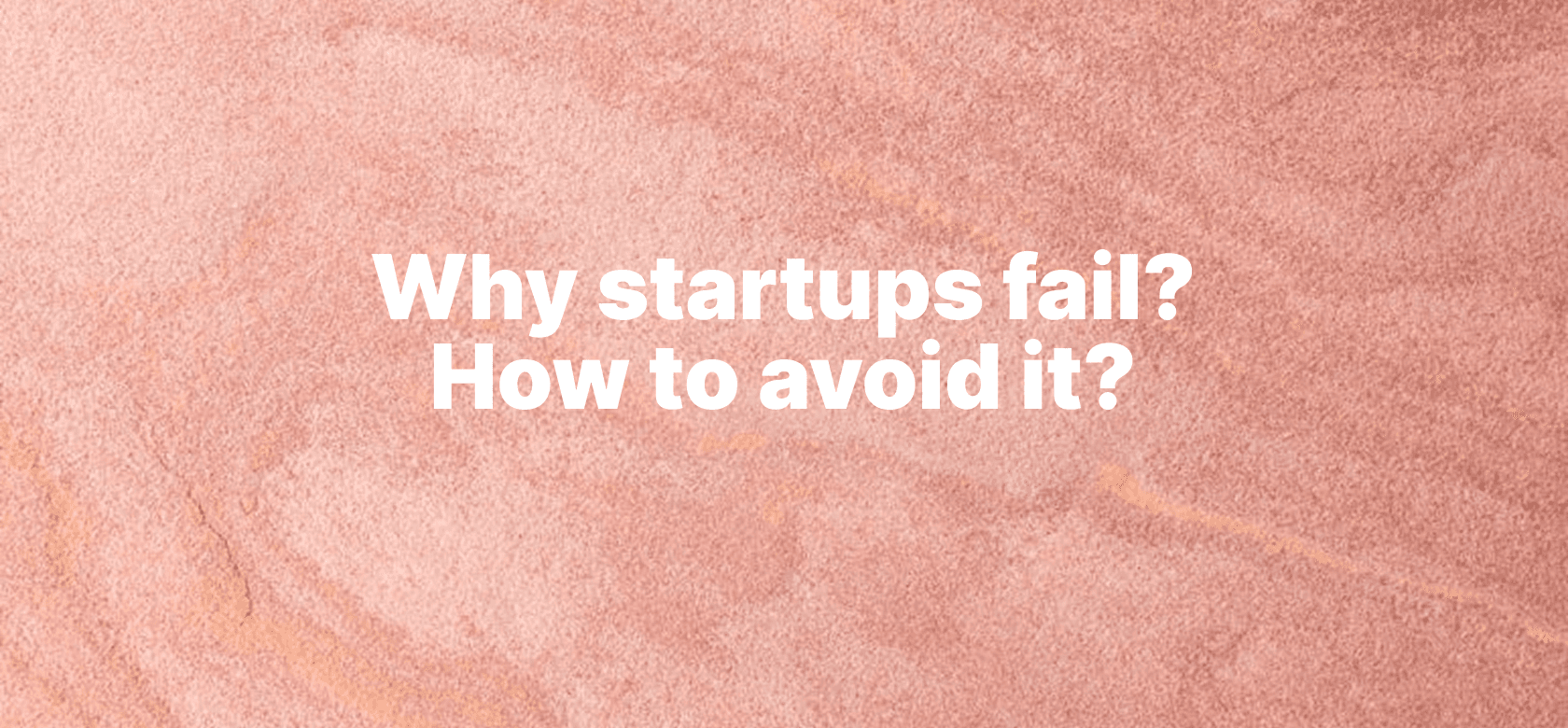 Why startups fail?
