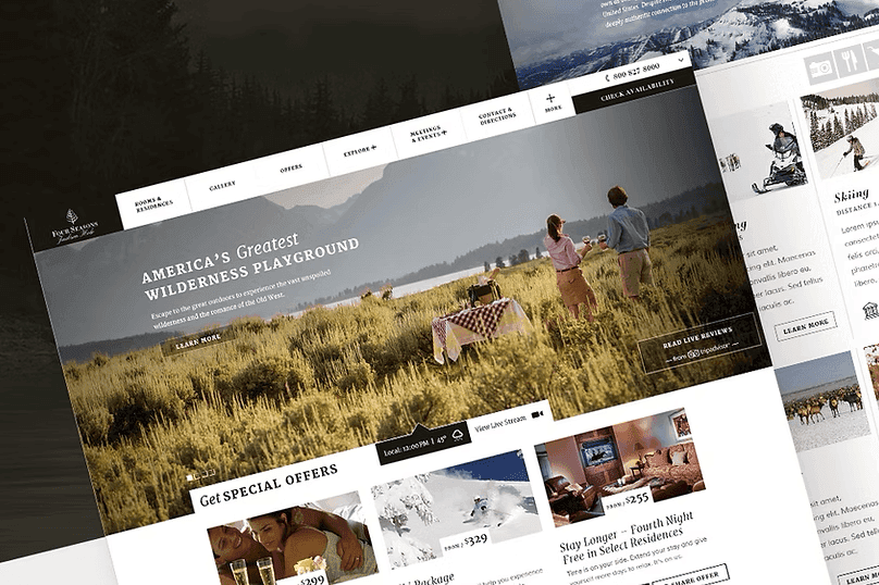 Landing Page Campaign Design for Four Seasons Resorts