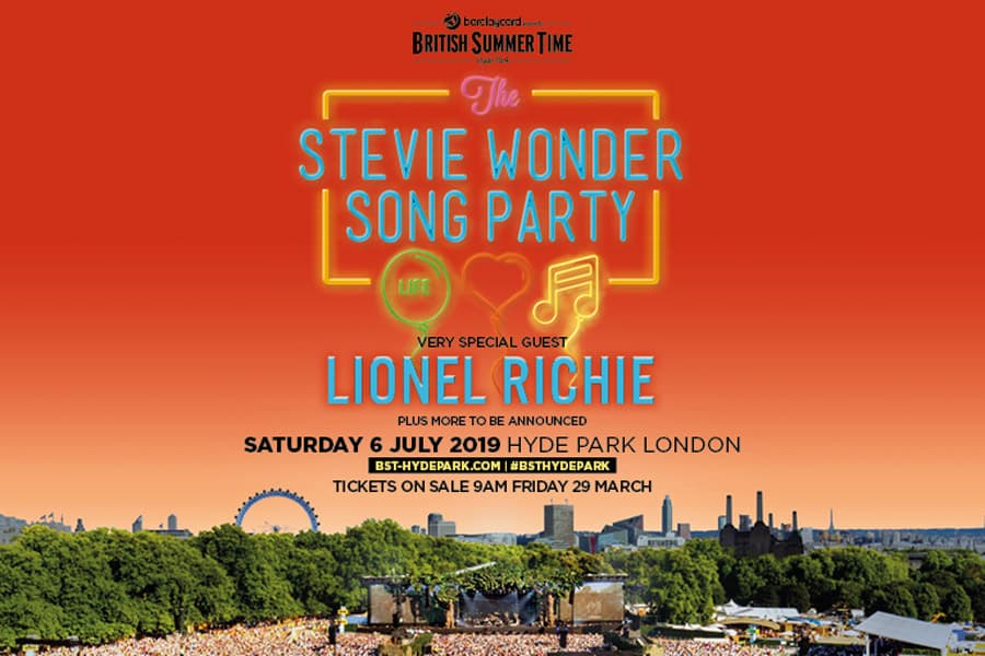 Stevie Wonder Hyde Park tickets July 2019