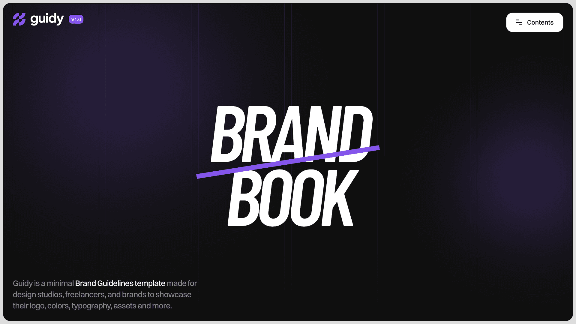 Guidy Framer template
