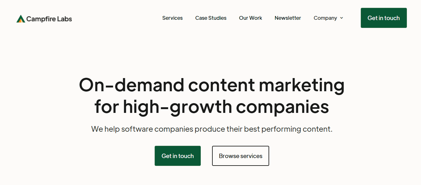 campfitre labs - Best Content Marketing Agencies