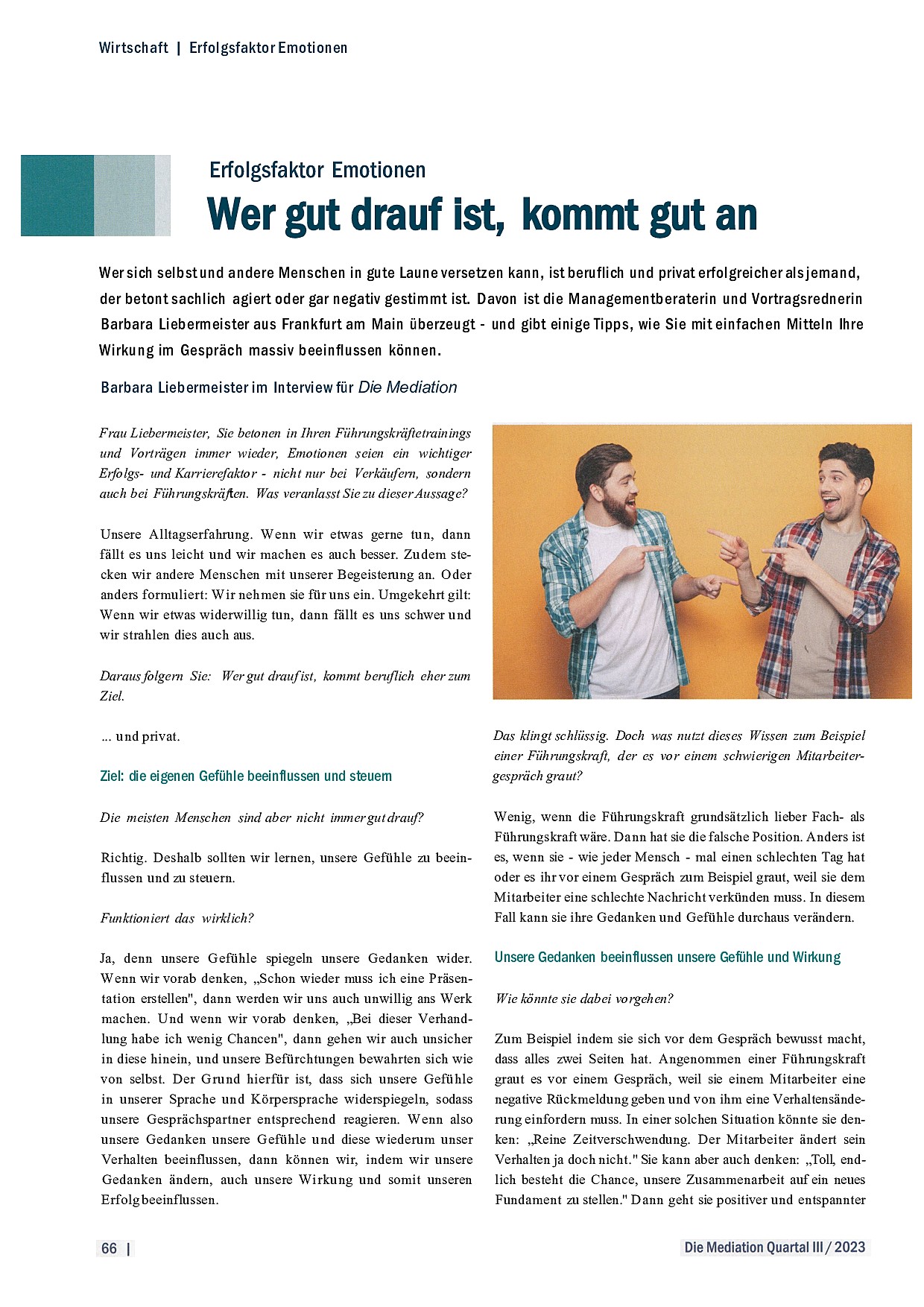 Cover: Wer gut drauf ist, kommt gut an