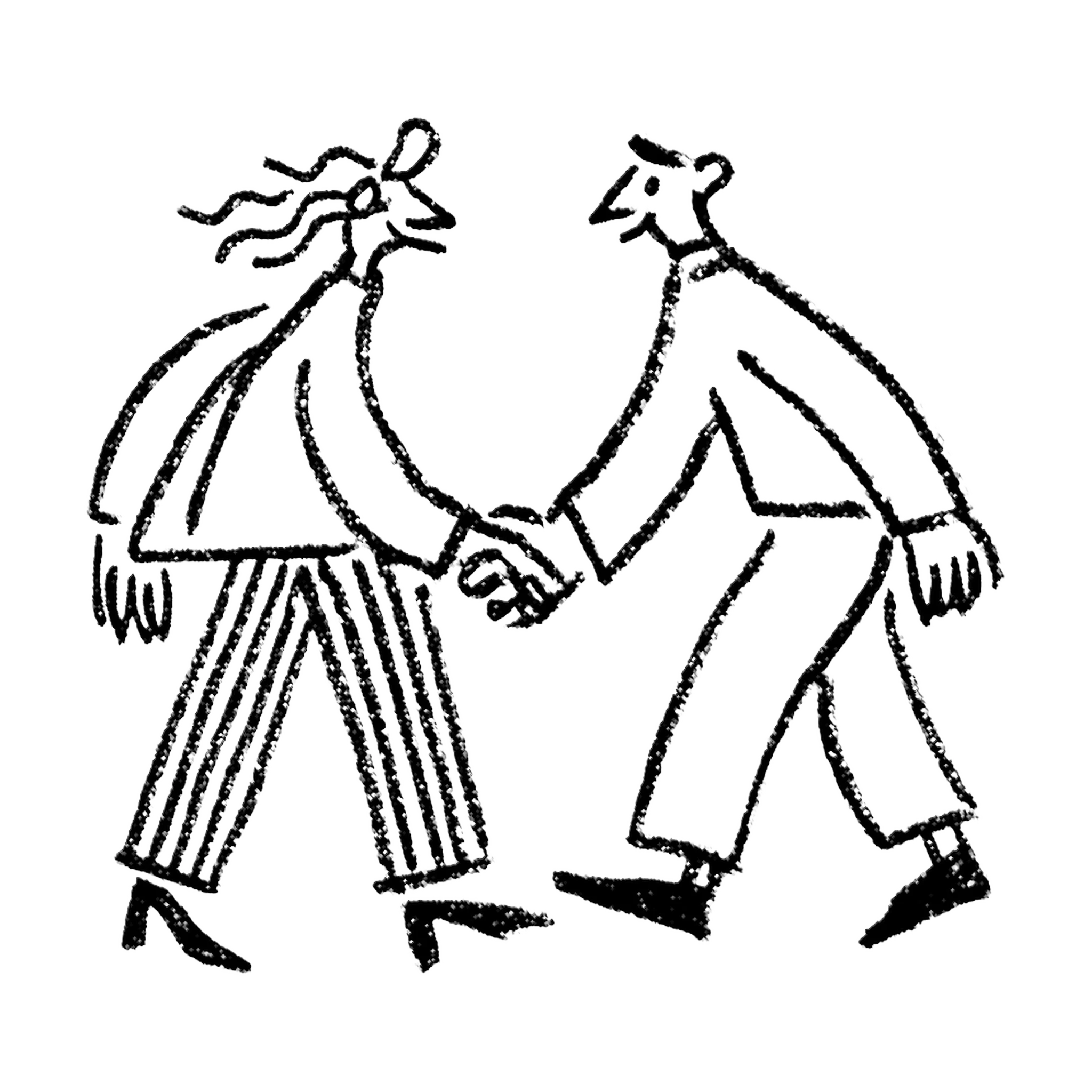 Ilustración de dos personas dándose la mano.