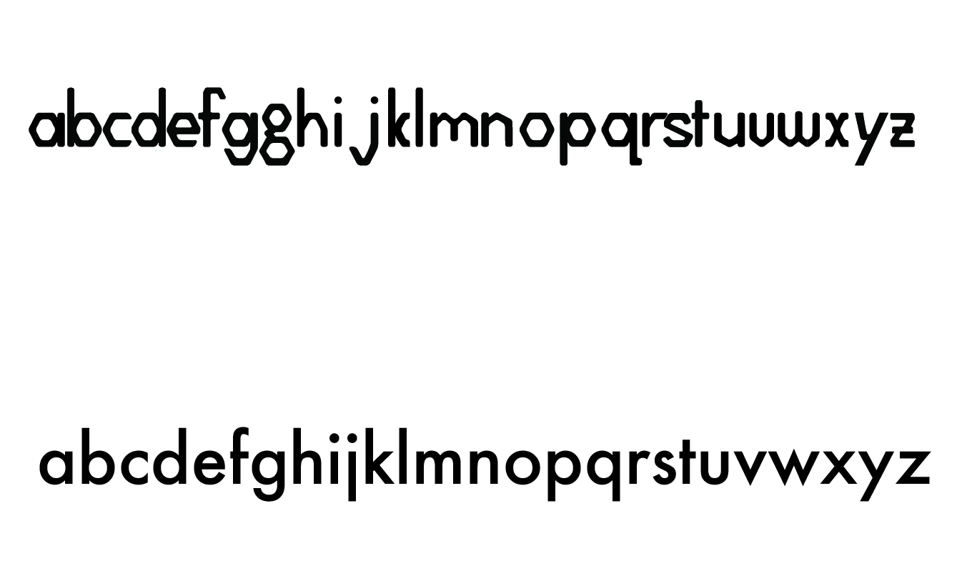 Step 5: Align baselines and x-heights of the final product, and compare with original inspiration.