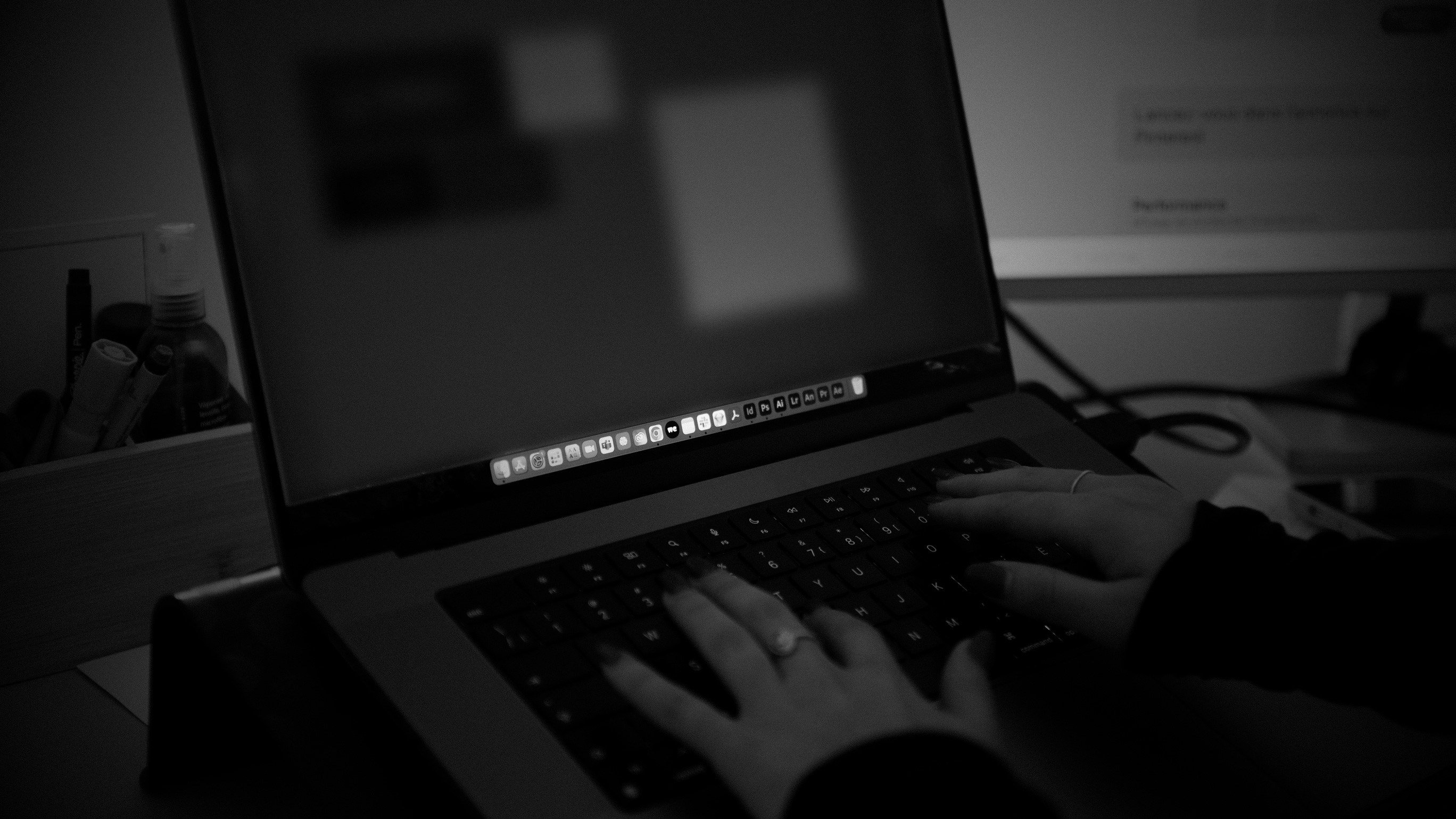 People celebrating, red stickers floating in the air