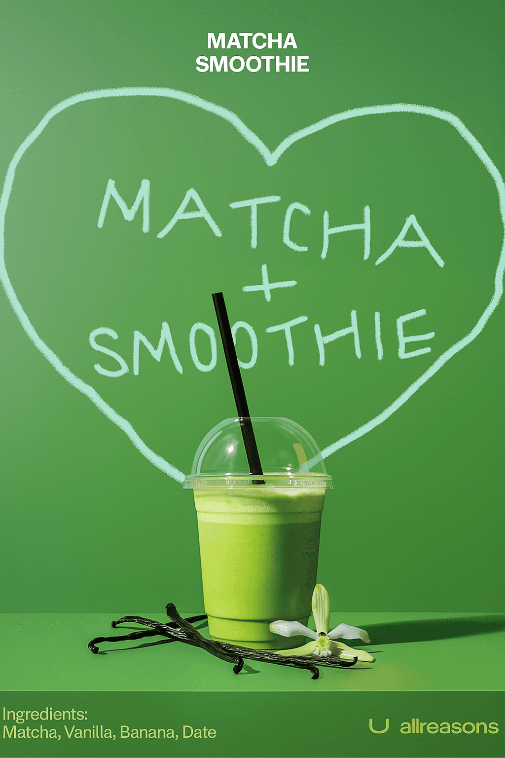 matcha smoothie poster