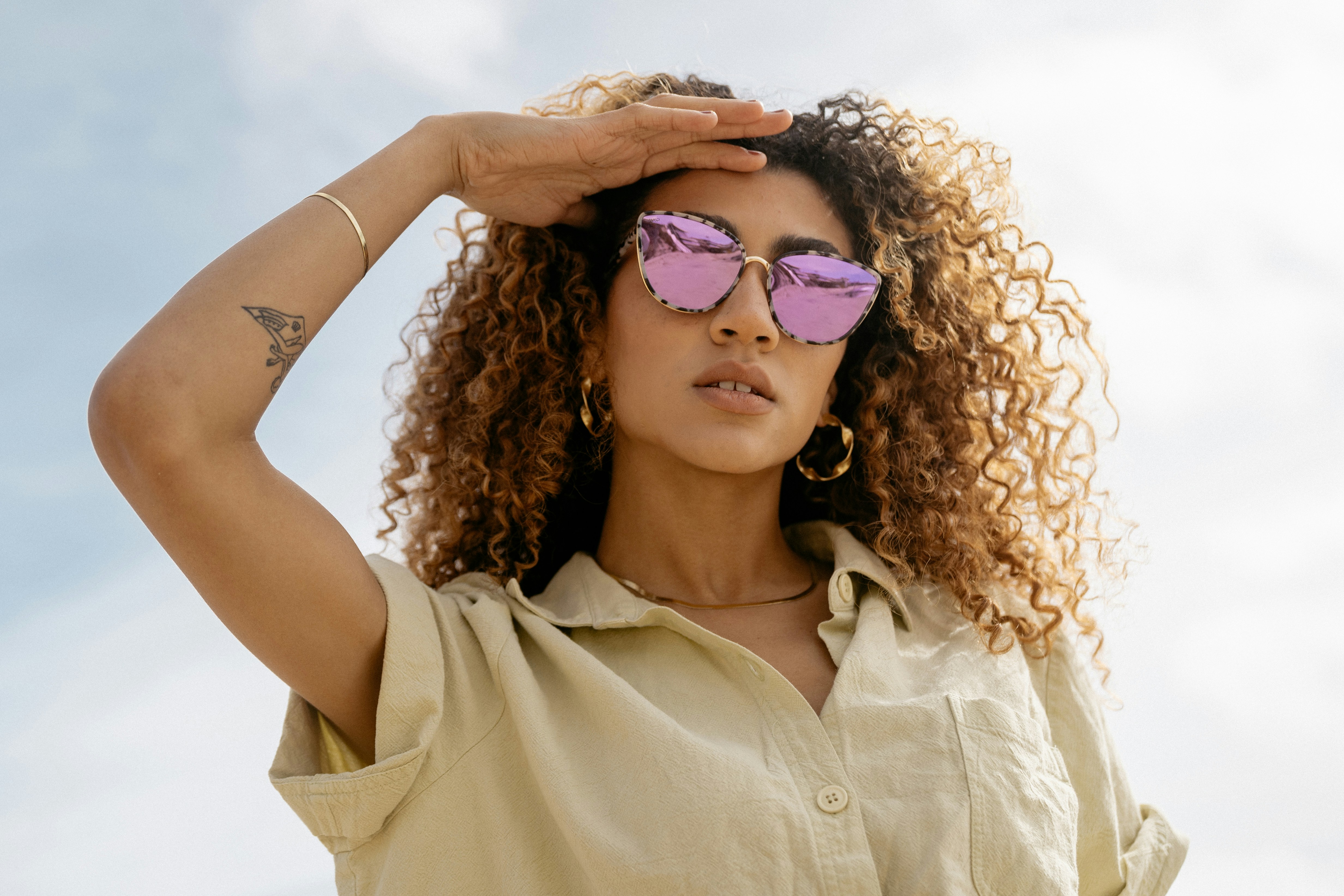 woman posing in sun - Glow up routine