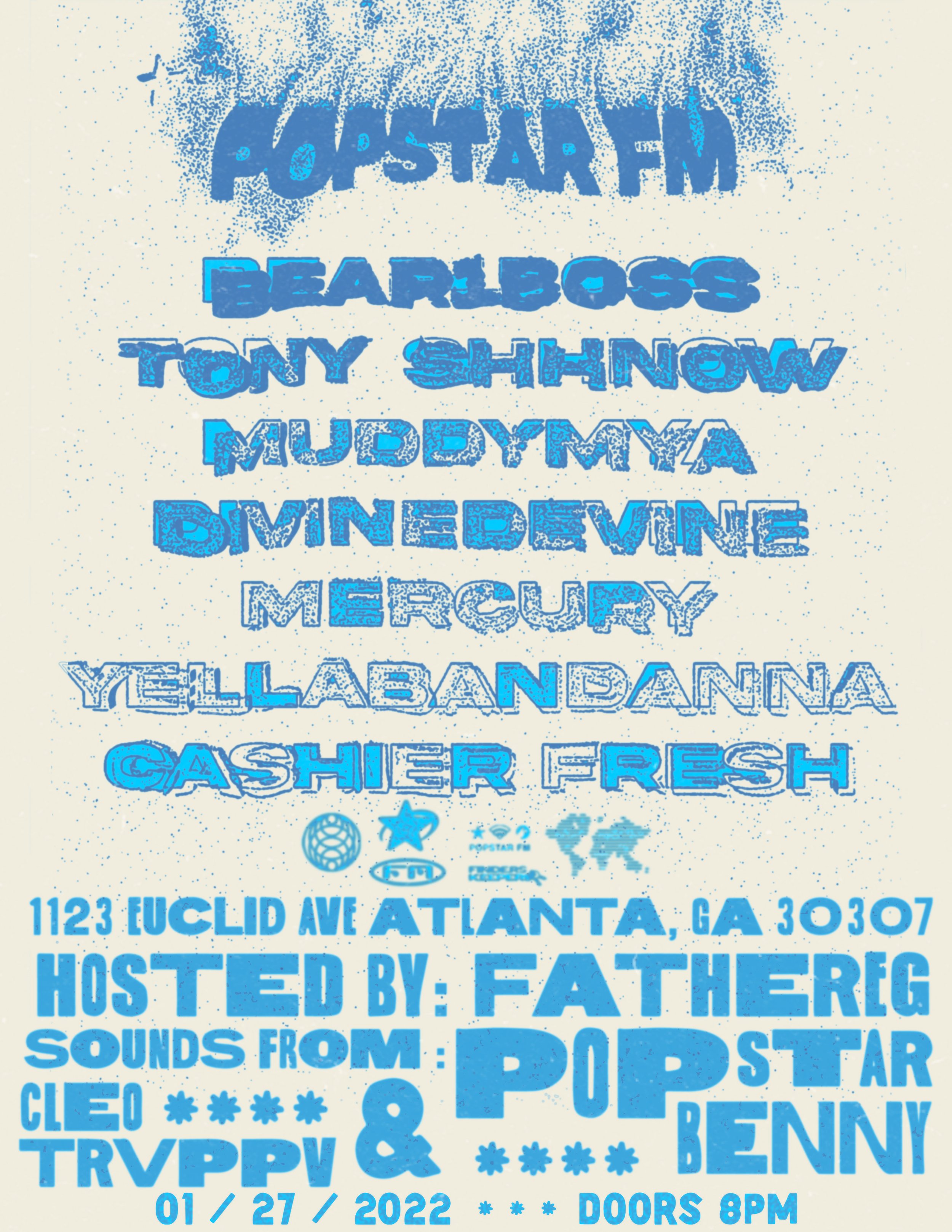 Popstar FM Show Poster by Noah Dickson.