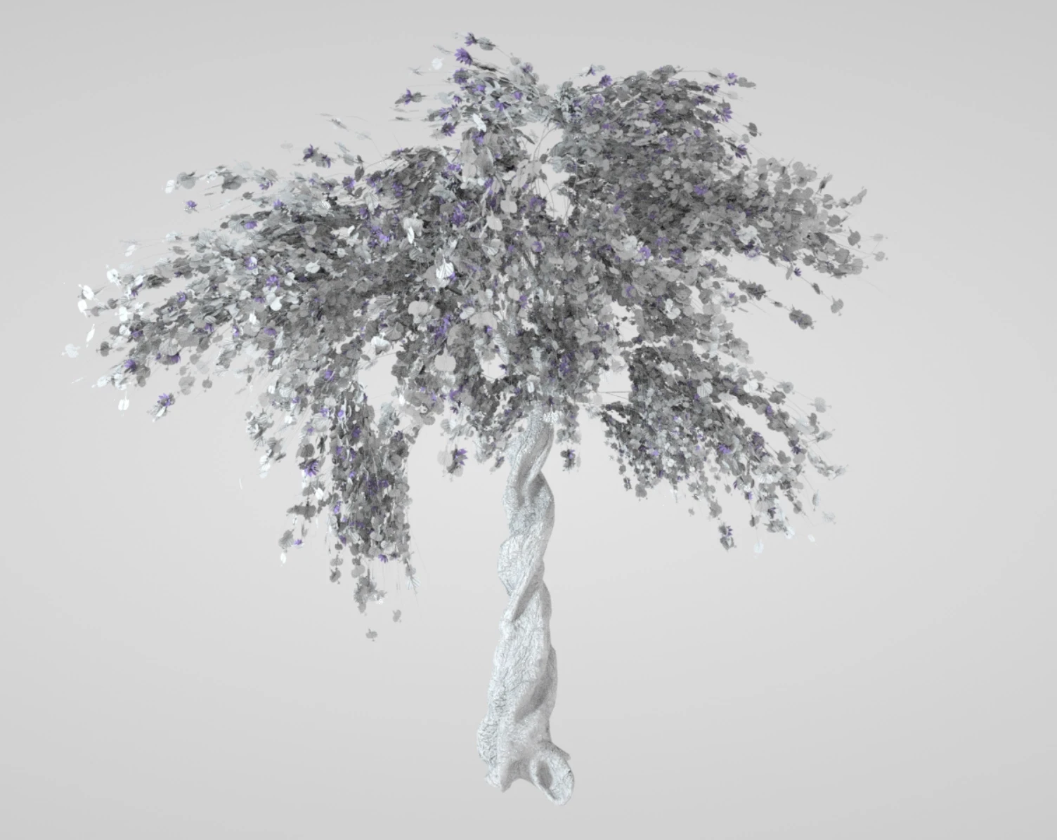 Twisted white porcelain fantasy willow