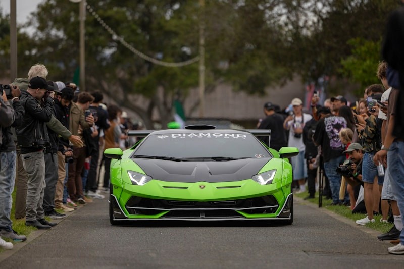 Supercar devant le public
