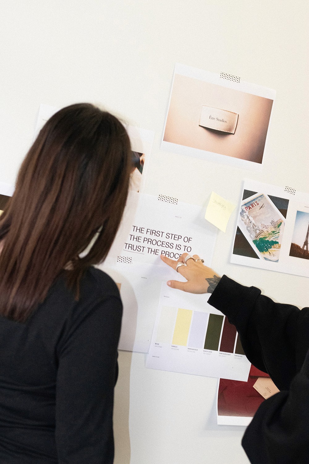 Creative direction and art direction process developed by Ation Studio for brand storytelling.