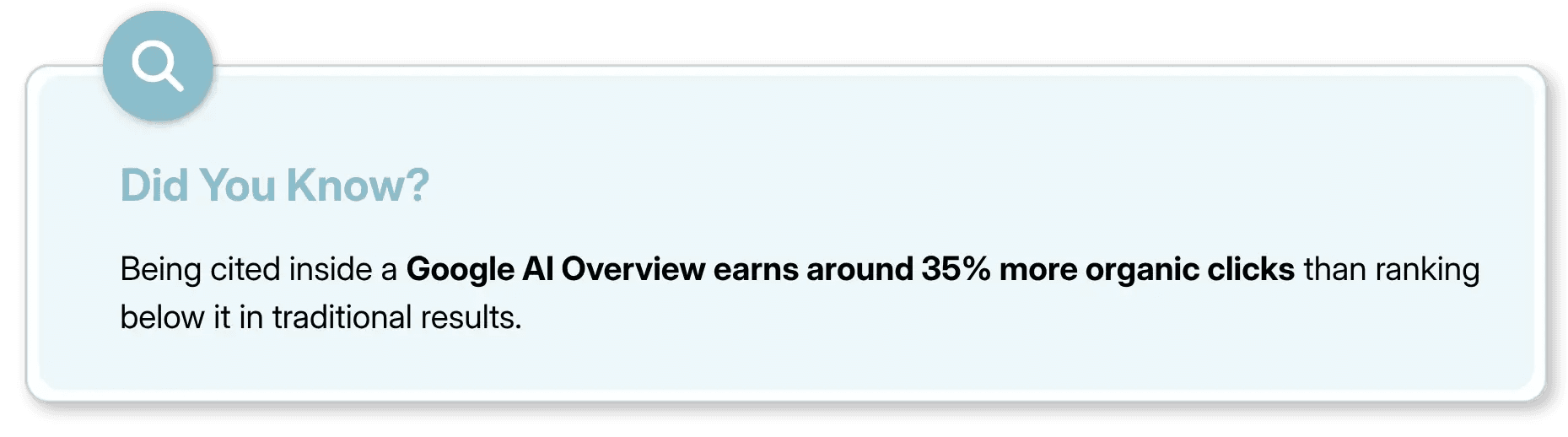 Did you know about Google AI Overviews earns 35% more organic clicks
