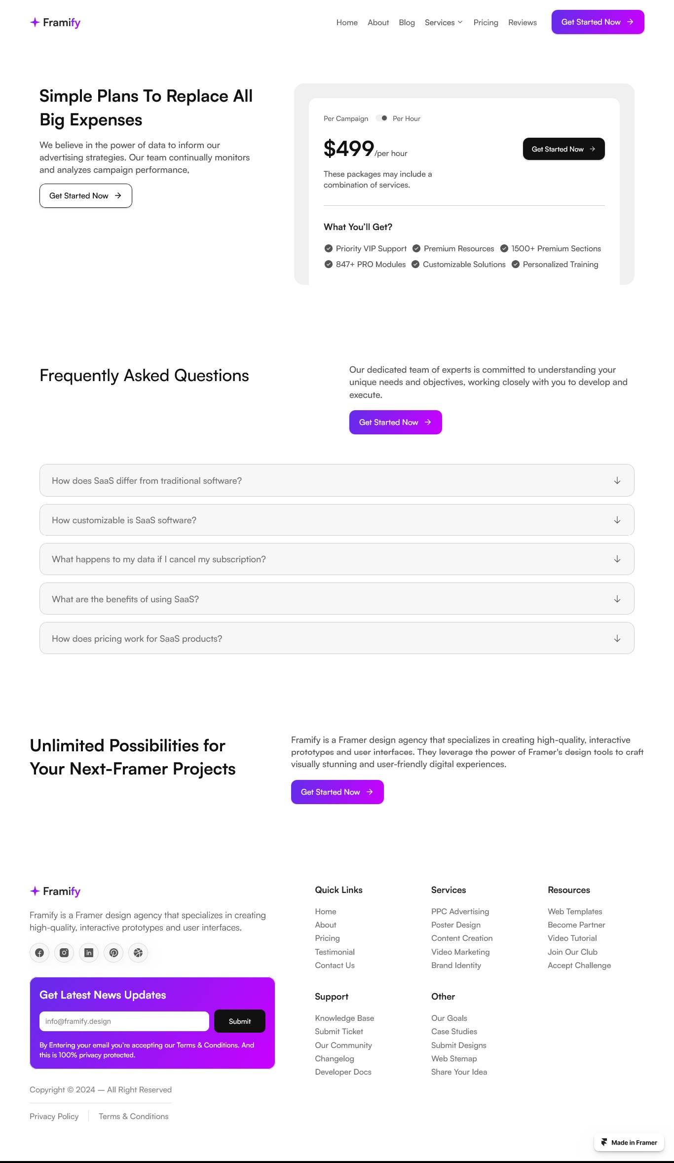 Framer Pricing Page v1