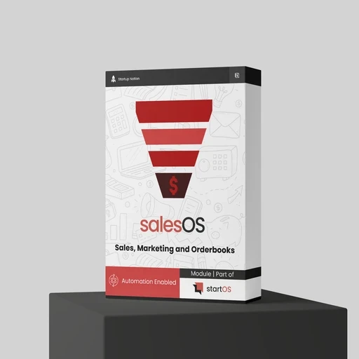 SalesOS Product Software Box by Startup Notion, part of the StartOS Notion Template Family