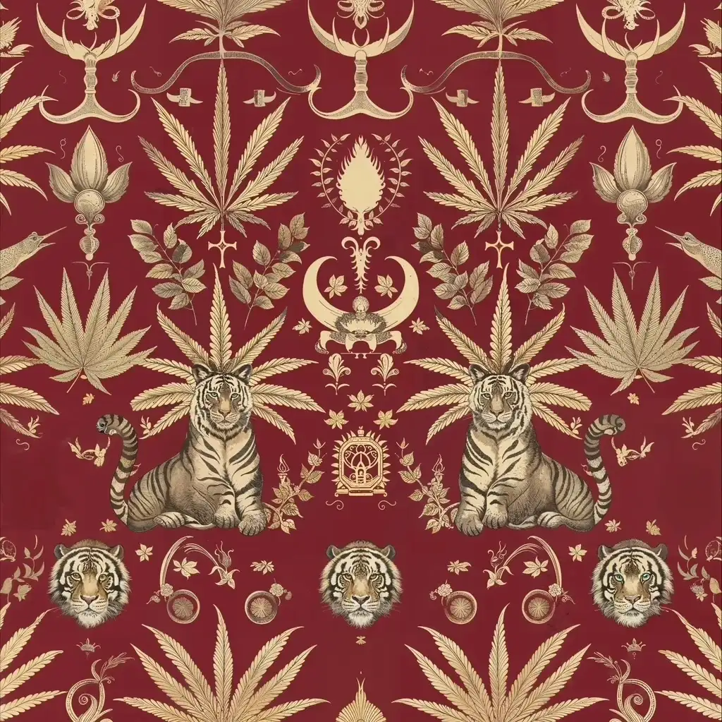 Gilded Leaf Cannabis Co. Victorian Pattern