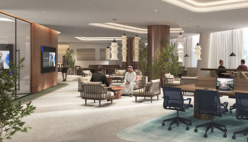 Business lounge in The Executive Centre Riyadh 2.08