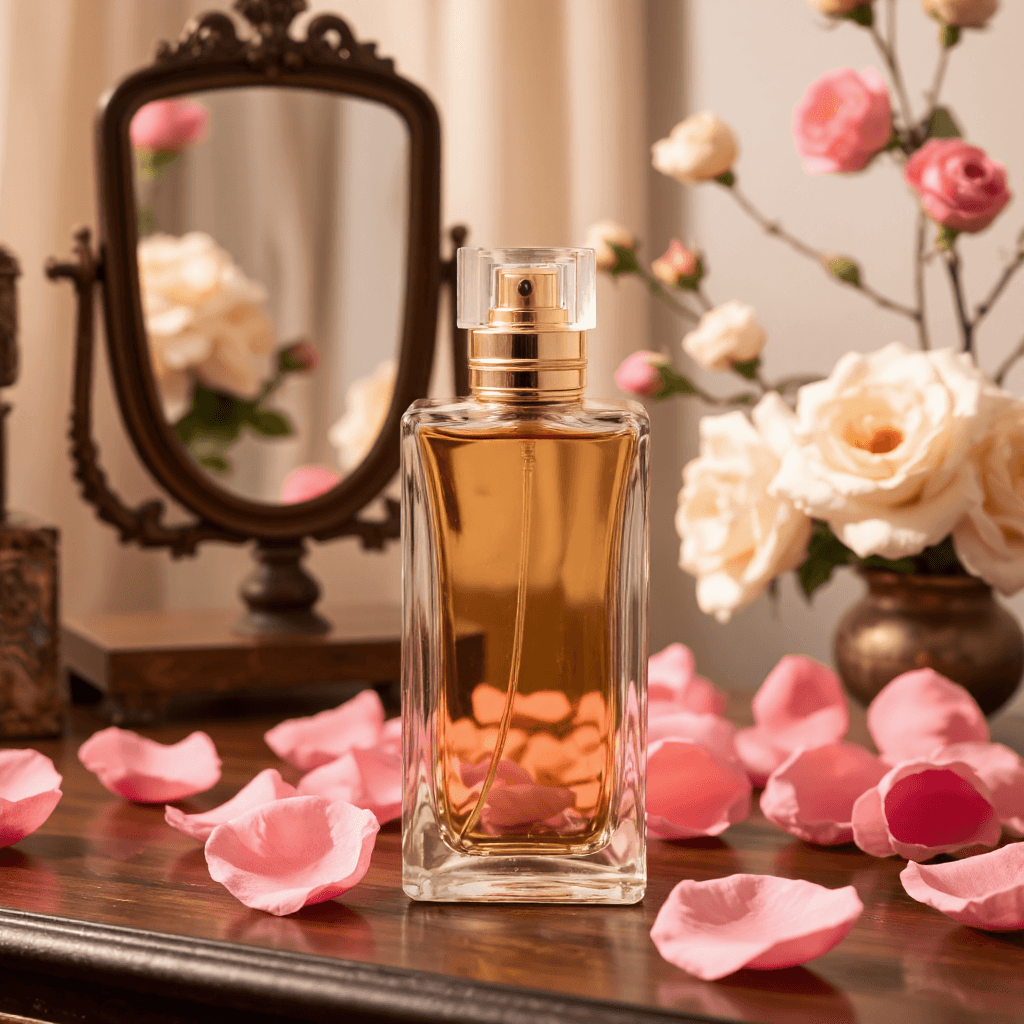 product photography of perfume