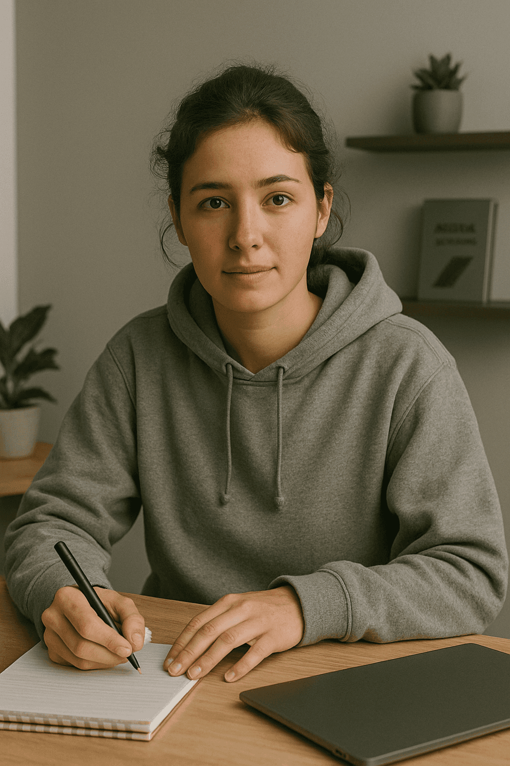man wearing black crew-neck shirt