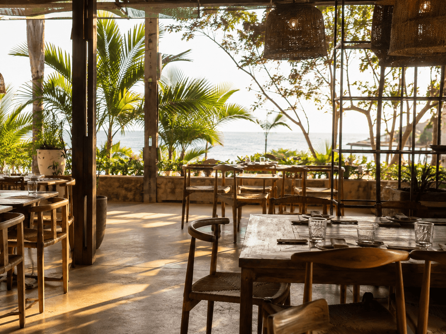 Boutique hotel patio