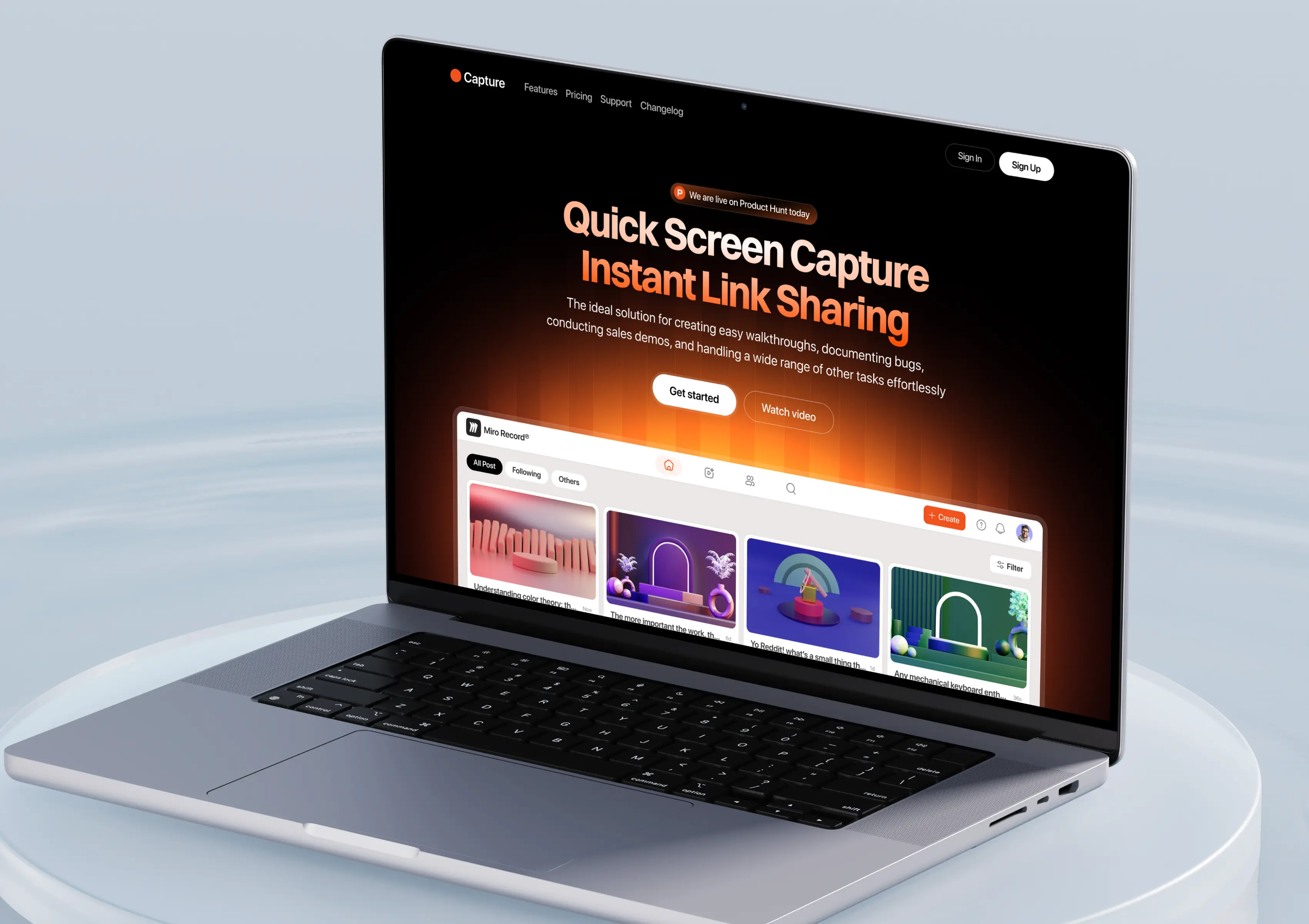 An orange cat sleeps peacefully on a bed.